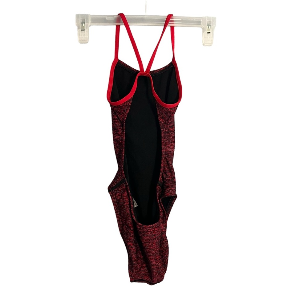 TYR Lapped Diamondfit One Piece Swimsuit Red - Picture 7 of 9